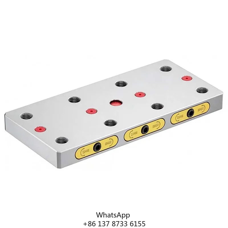 Universal 96mm Multi-Station Plate Manual Quick Change Fixture Base For CNC Router Milling Table Workholding Solution