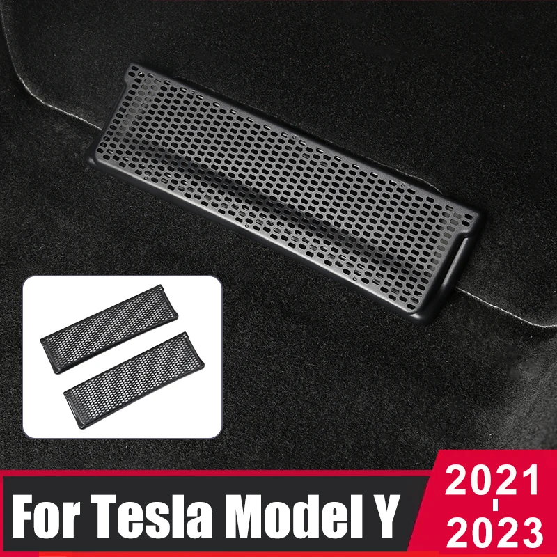 Per Tesla Model Y 2021 2022 2023 copertura della presa d\'aria dell\'auto Anti-blocco antipolvere dietro sotto il sedile rete di copertura dello