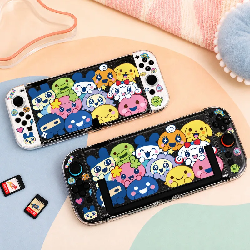 Cute Design Switch2 Protective Case Tamagotchi Family Photo Cartoon Custom Oled Ns1 Protective Case Anime Game Peripheral
