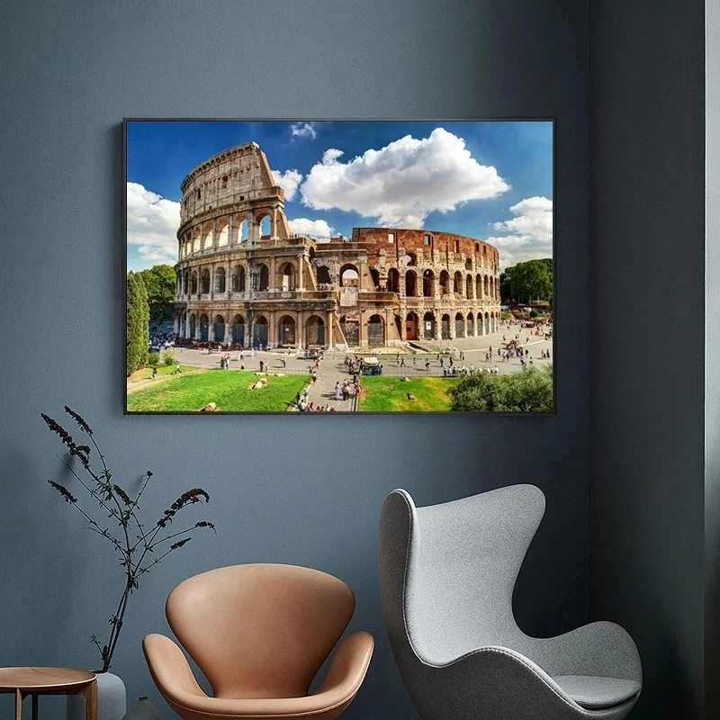 Rzym Colosseum włochy światowej sławy budynek miejski 5D DIY diamentowe malowanie artystyczny haft Cross Stitch dżetów nowości