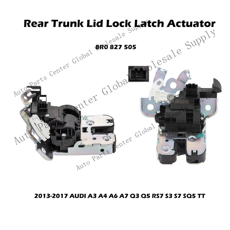 L+ Rear Trunk Lid Lock Latch Actuator For AUDI A3 A4 A6 A7 Q3 Q5 RS7 S3 S7 SQ5 TT