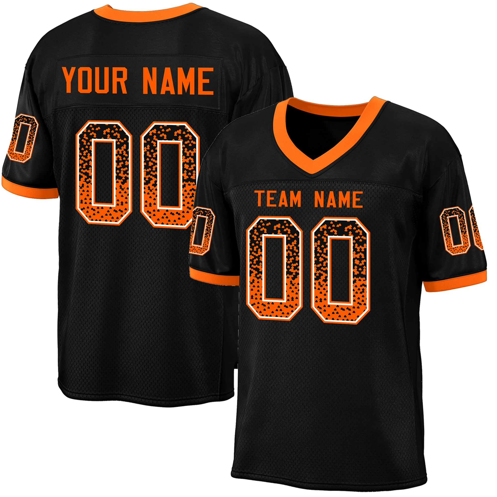 

Custom High Quality Football Jersey Personalized Name Number Mesh Breathable Shirt Football Uniform for Men