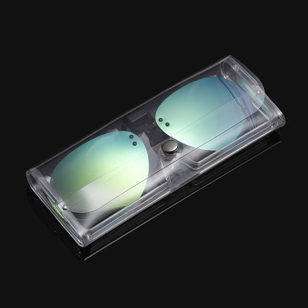 Fashion Portable Eyeglass Clip Case Practical Stylish Sunglasses Lens Case Eyewear Protector Holder Glasses Accessories