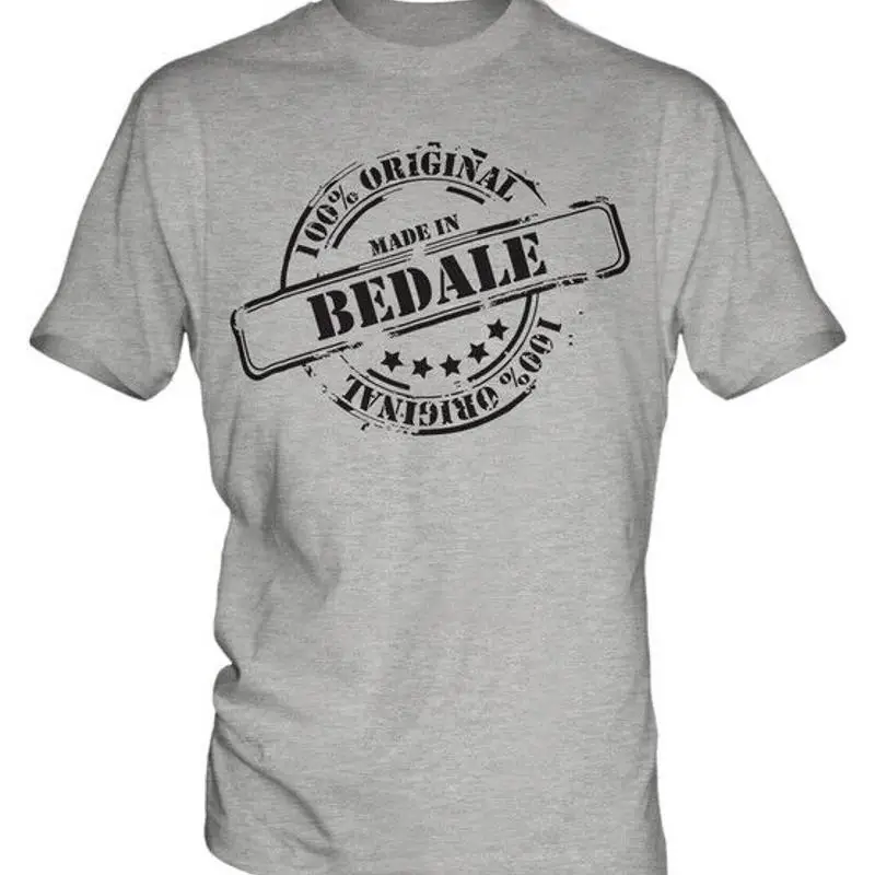 МУЖСКАЯ ФУТБОЛКА MADE IN BEDALE ПОДАРОК НА Рождество День Рождения 18, 30, 40, 50, 60