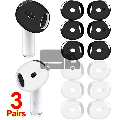 Apple AirPods 4용 미끄럼 방지 이어 커버 이어팁 AirPods 4 액세서리용 교체용 초박형 이어버드 커버 이어폰 스킨