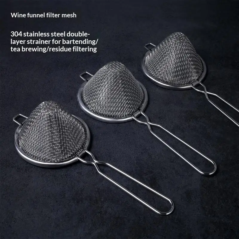 New Conical Cocktail Strainer Filter Bits From Juice Coffee And Cocktail Practical Sieve For Home Bar Use