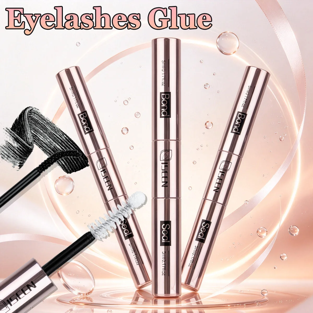 1/2/3pcs Lash Bond and Seal 2 in 1 Lash Glue Waterproof Strong Hold for DIY Individual Lash Extensions（5ml+5ml）