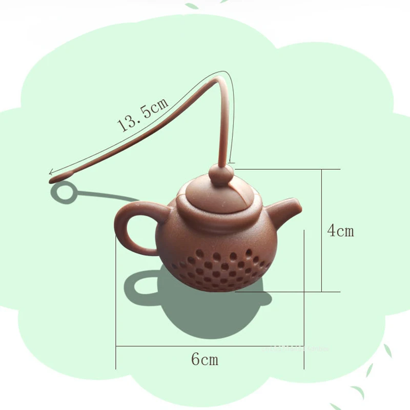 Silicone Teapot-shape Tea Infuser Repeatable Strainer Tea Bag Leaf Filter Diffuser Teaware Creative Gadget Teapot Accessories