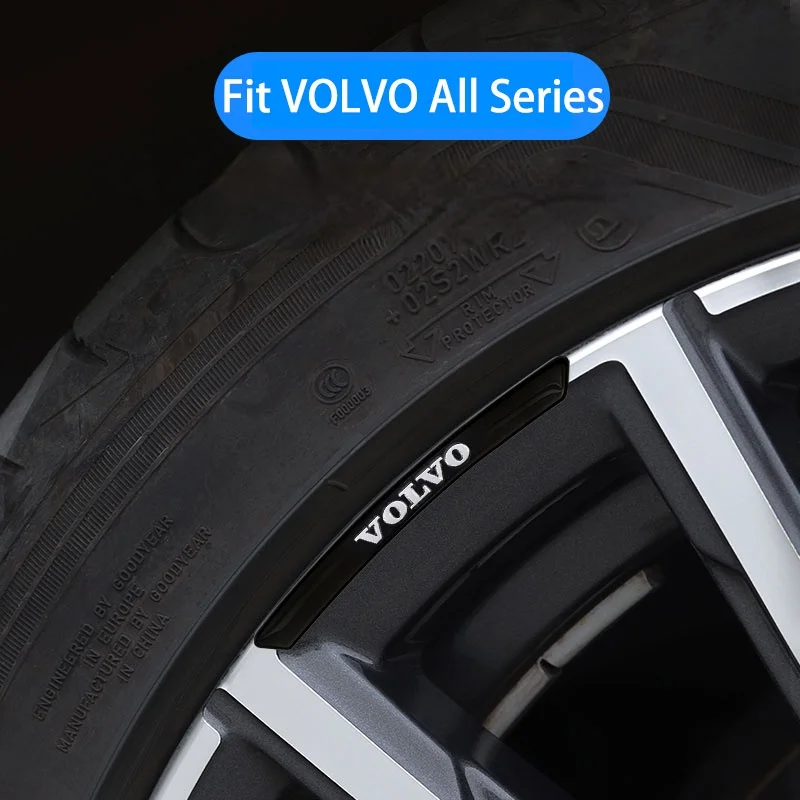 

4Pcs Car Racing Aluminum Rim Sticker Wheel Sticker Decal For Volvo V50 S60 S40 XC70 C30 XC60 S80 V40 XC90 XC40 Accessories