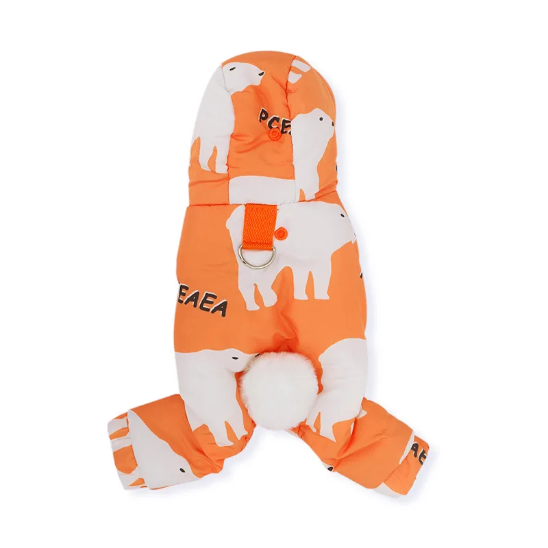

Dog Clothes Autumn Winter Anti-Shedding Pet Teddy Schnauzer Fall Winter Coat Small Dog Bichon Warm Four-Legged Cotton Jacket