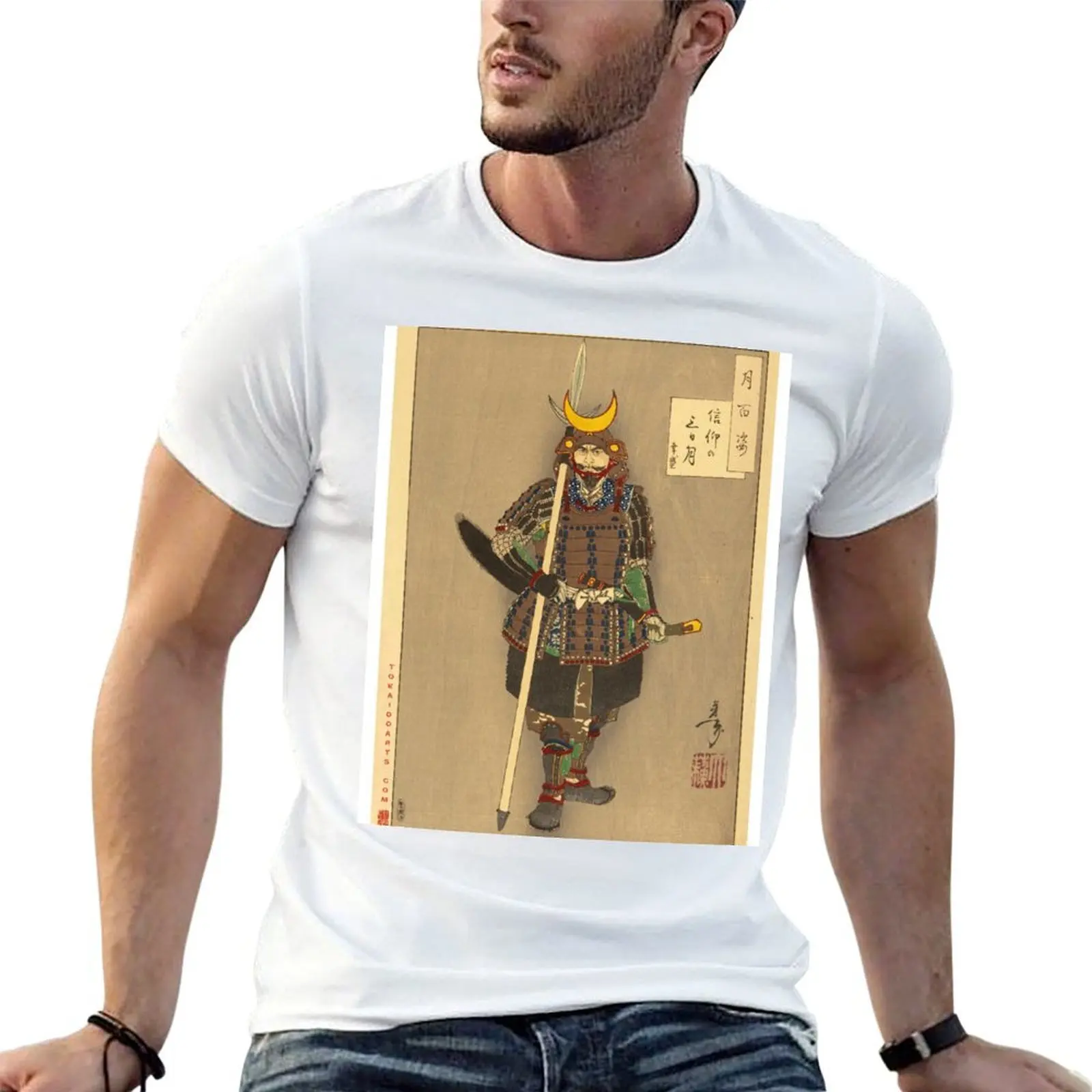 

Faith in the Third-Day Moon. T-Shirt man t shirt summer t shirt men 100% cotton luxury brand T-Shirt