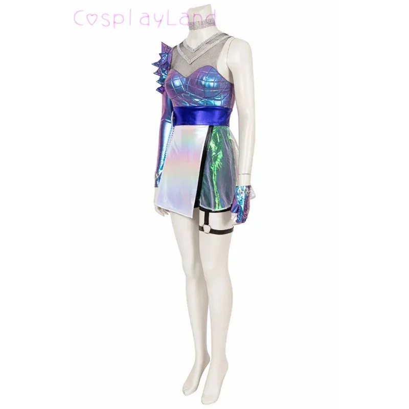 NewGame lol kDa 2020 S10 الحرف أهري زي كرنفال الهالوين تأثيري K/الجلد جميع خارج فستان الكبار مثير clothing2025c؛ 5، v'8.d؛ #3