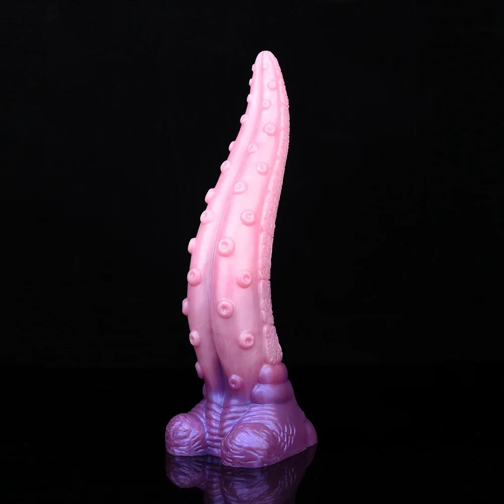 

Silicone simulated tongue suction cup for male and female anal and vaginal massage masturbator