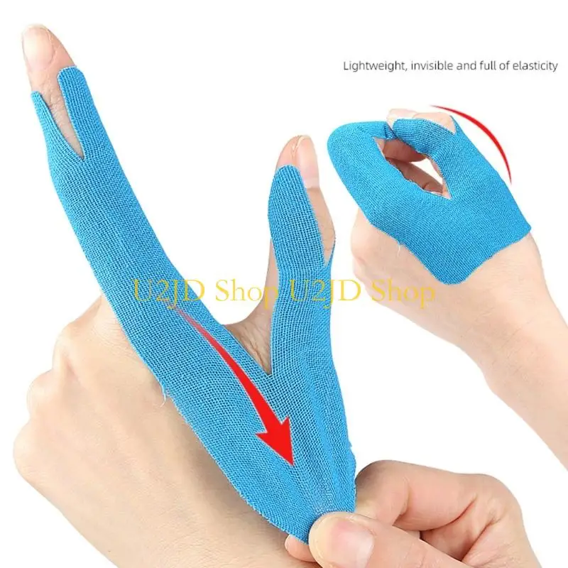 U2JD Pack of 10 Breathable Pre cut Kinesiology Tape for Thumb Comfort in Daily Use