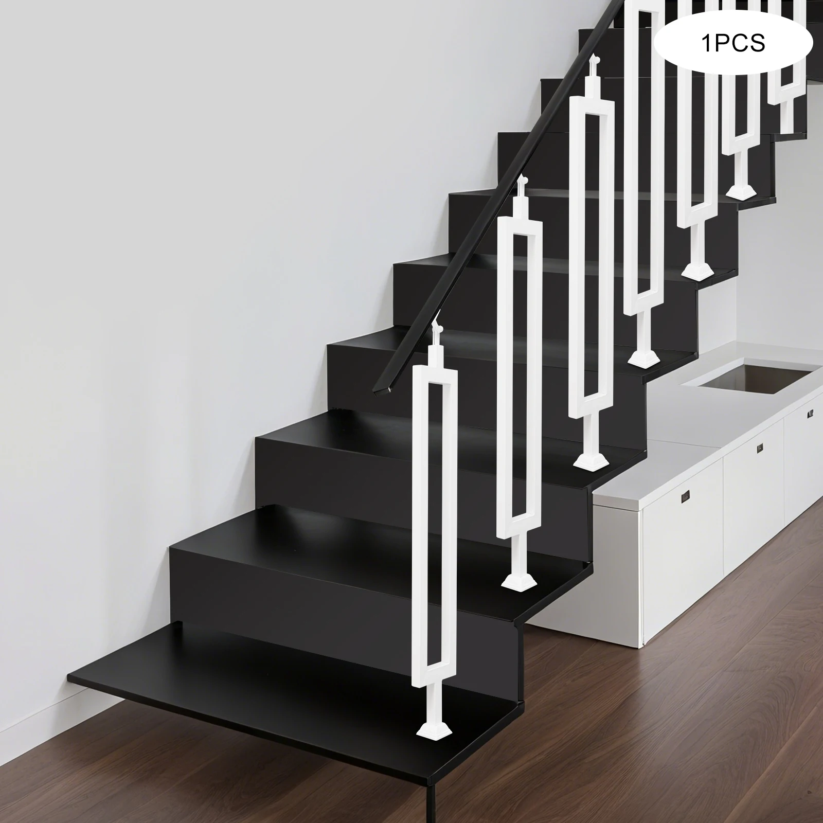 Verstellbare Treppenbaluster-Handlaufpfosten, Sicherheitsgeländer aus Eisen, modernes Treppengeländer für Zuhause, Balkon, Flur