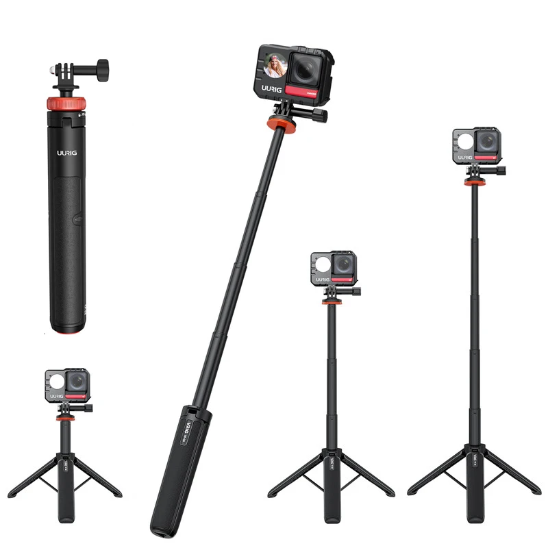 51/130CM Selfie Stick Tripod for Insta360 X3 X4 GoPro Hero 12 11 10 9 8 Extendable Tripod DJI Osmo Action 3 4 Camera Accessories