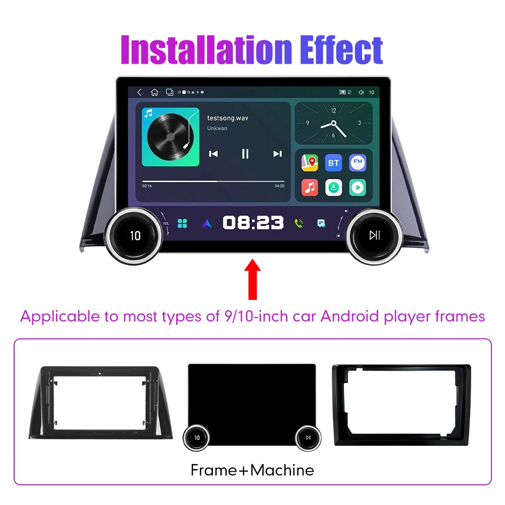 11.8 Inch 2K Double Knobs 2 Din Car Radio For Honda 308 2018-2020  Car Radio DVD Multimedia Video Player Android Auto Carplay