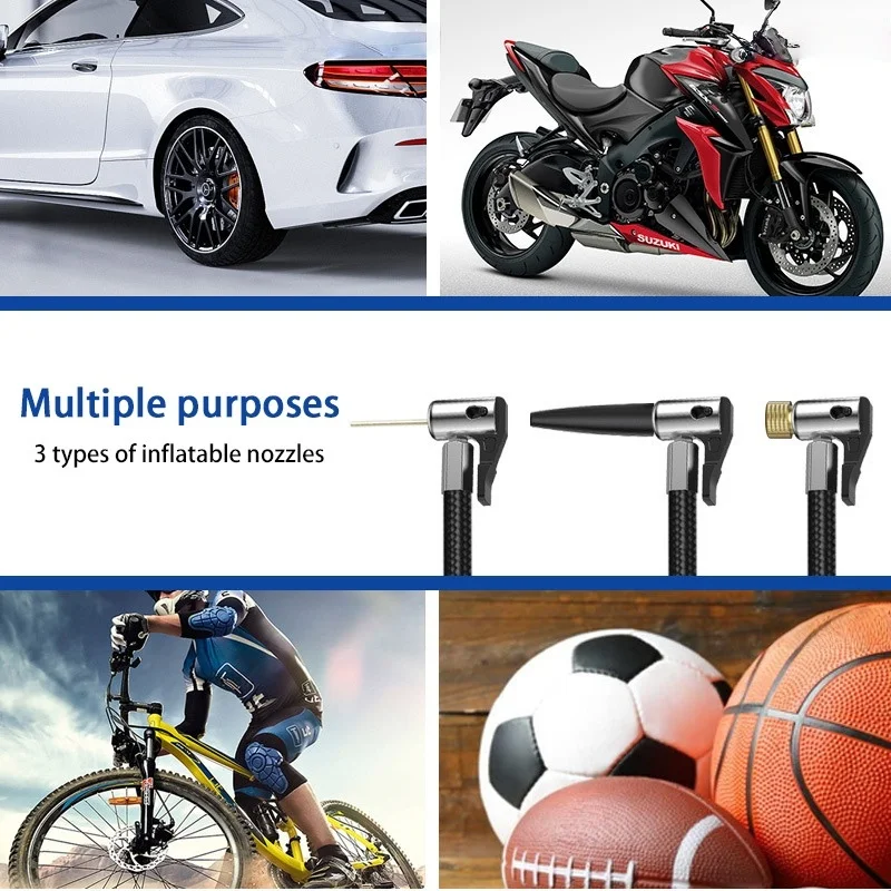 Xiaomi البسيطة ذاتية الدفع الكهربائية منفاخ لإطارات السيارة مضخة الغاز شحن السيارات ذات الاستخدام المزدوج نافخة للسيارات الدراجات النارية كرات