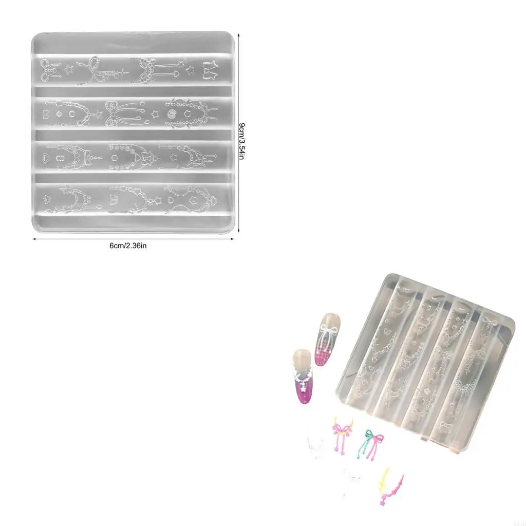 

Multipurpose Silicone Jewelry Mould For Crafting Necklaces Earrings And Decorative Items