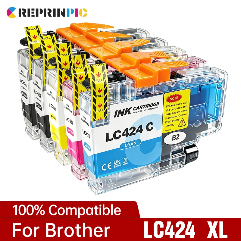 LC424 LC 424 Ink Cartridge Compatible For Brother DCP-J1200DW DCP-J1200W DCP-J1200WE Printer