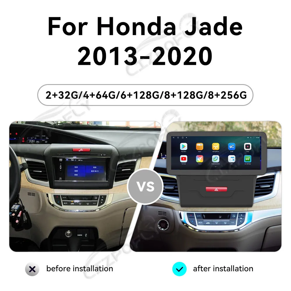 

Android 14 Car Radio 12.3” Screen For Honda Jade 2013-2020 Navigation Device Wireless GPS Player Stereo Multimedia Player