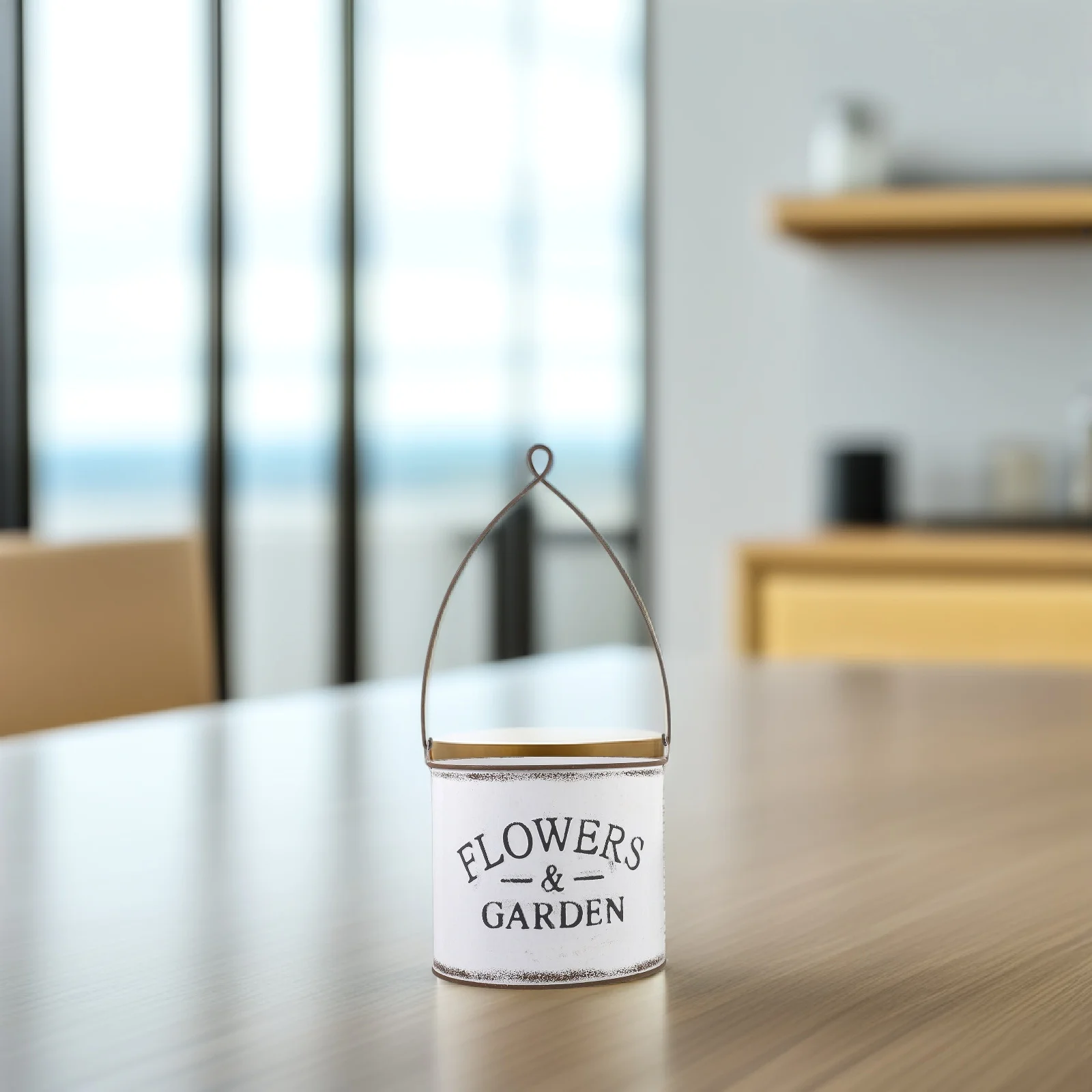 

2pcs Iron Art Flower Pot White 10Cm Tin Plant Holder For Garden Balcony Wall Hanging Decor Durable Metal Flower Container