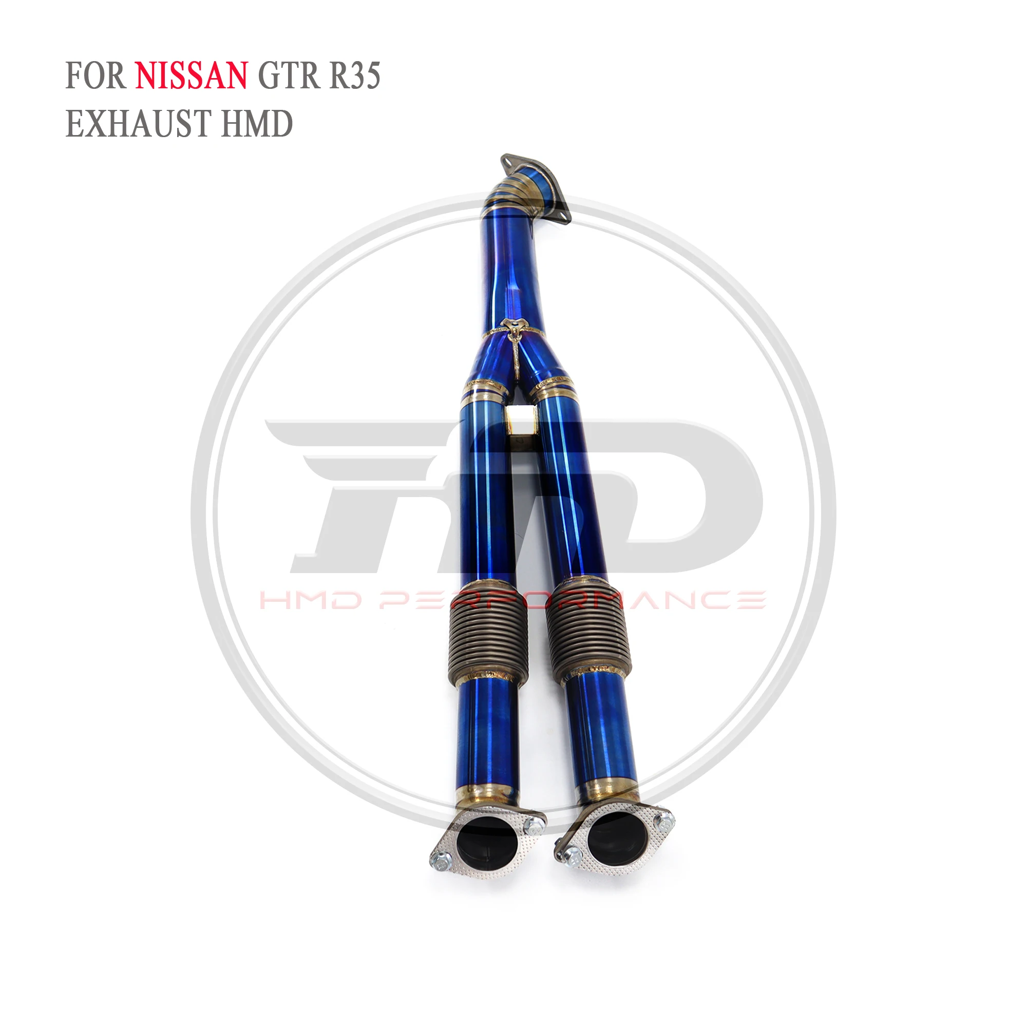 

For Nissan GTR R35 3.8T HMD Titanium Exhaust System Performance Catback With Y Pipe Electronic Valve