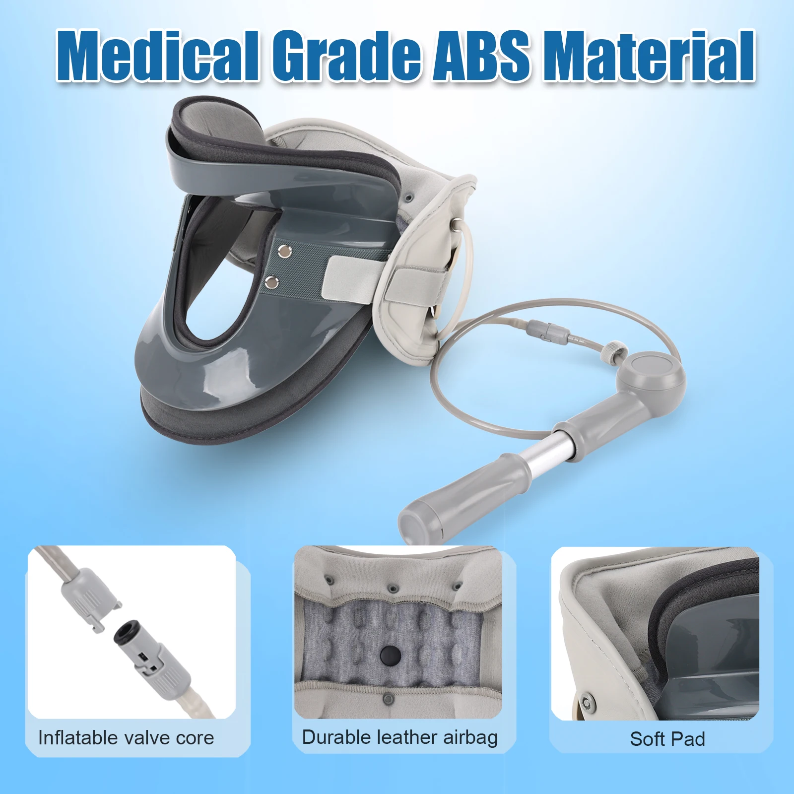 

Тяговое устройство от воздушного воротника. Носилки для шеи — устройство для вытяжения шейки матки. Облегчение боли в шее и плечах. Ошейник-носилки.