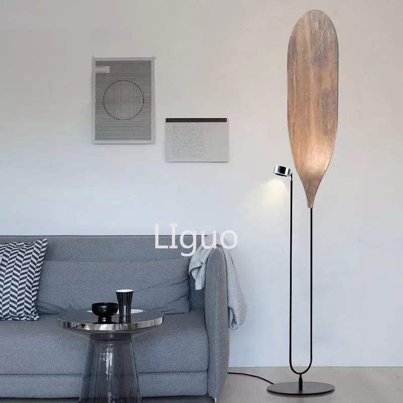 Nordic Minimalist Living Room Sofa Side Decoration Floor Lamp Vertical Bedroom Study Bedside Art Reading Lamp