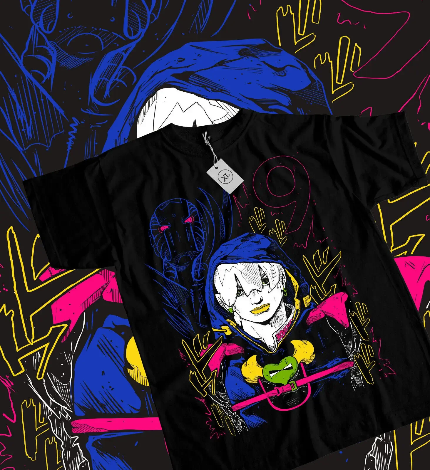 Jodio Joestar T-shirt JoJo's Bizarre Adventure Giorno Giovanna Anime Manga