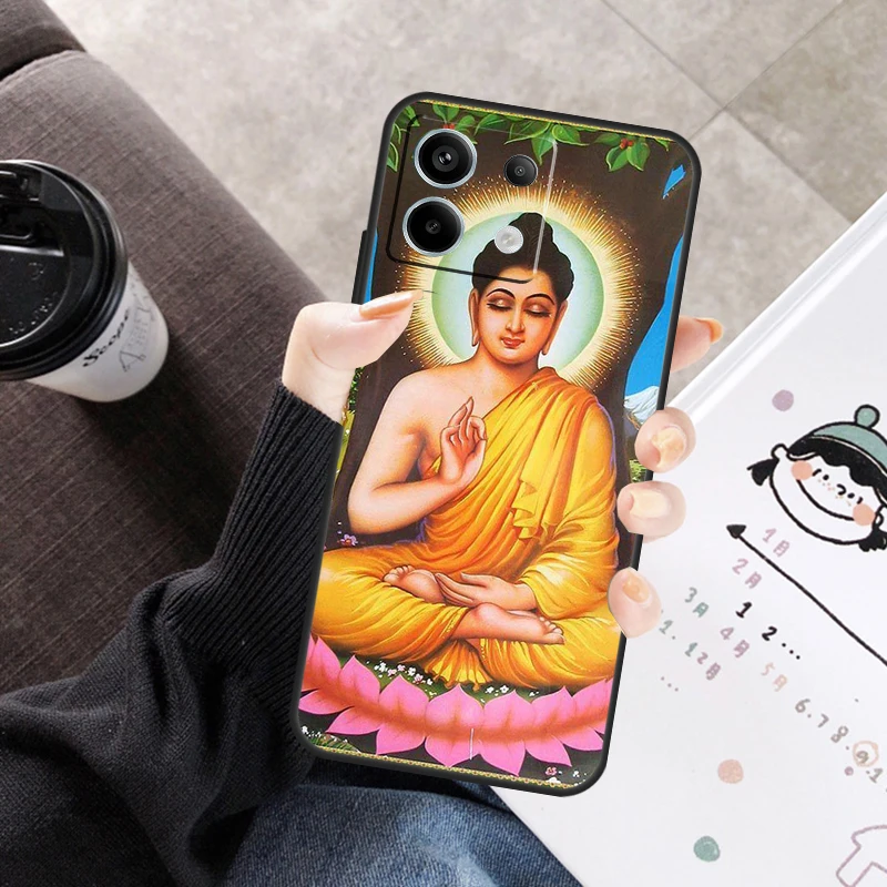 Buddha Cover For Xiaomi Redmi Note 14 Pro 9 10 11 12 13 Pro 11S 12S Case For Redmi 14C 12C 10C 13C