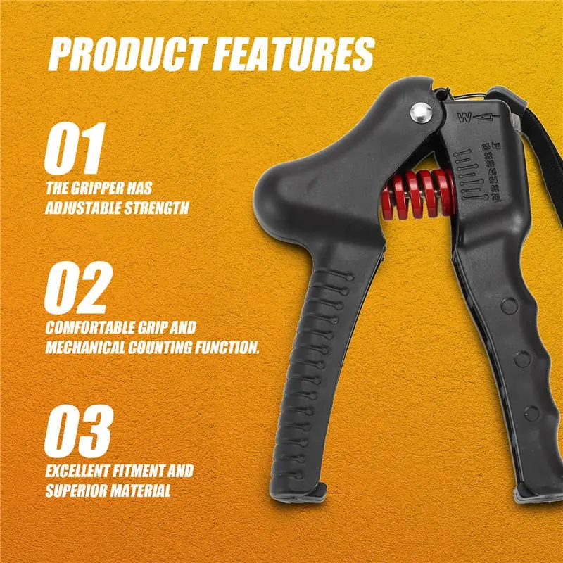 L71A 25-70Kg Adjustable Heavy Hand Grip Fitness Hand Exerciser Wrist Increase Strength Spring Finger Pinch Carpal Expander