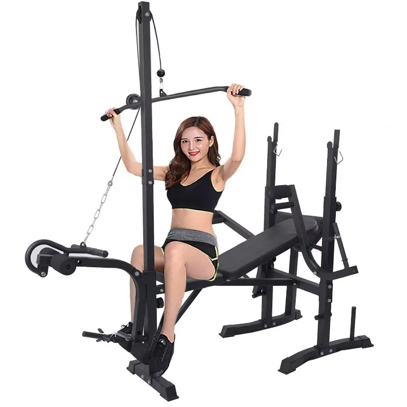 

Manufacturer's In-Stock Wholesale Foldable Home-Use Abdominal Exercise Adjustable High Pull-Up Bar Barbell Weightlifting Safety