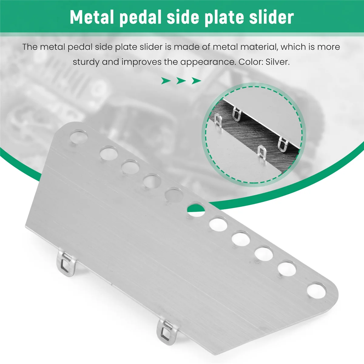 Metal Pedal Side Plate Slider for MN D90 D91 D99S MN99S 1/12 RC Car Upgrade Parts Accessories