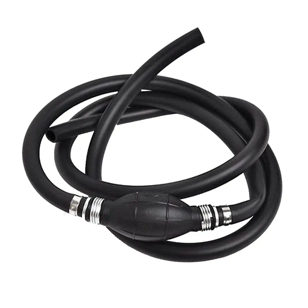 Boat Fuel Line Assembly 5 16 Fuel Gas Hose Ethanol Safe Low Evaporative Rubber Bulb 360 Degree Clamps for Outboard Motor Tank