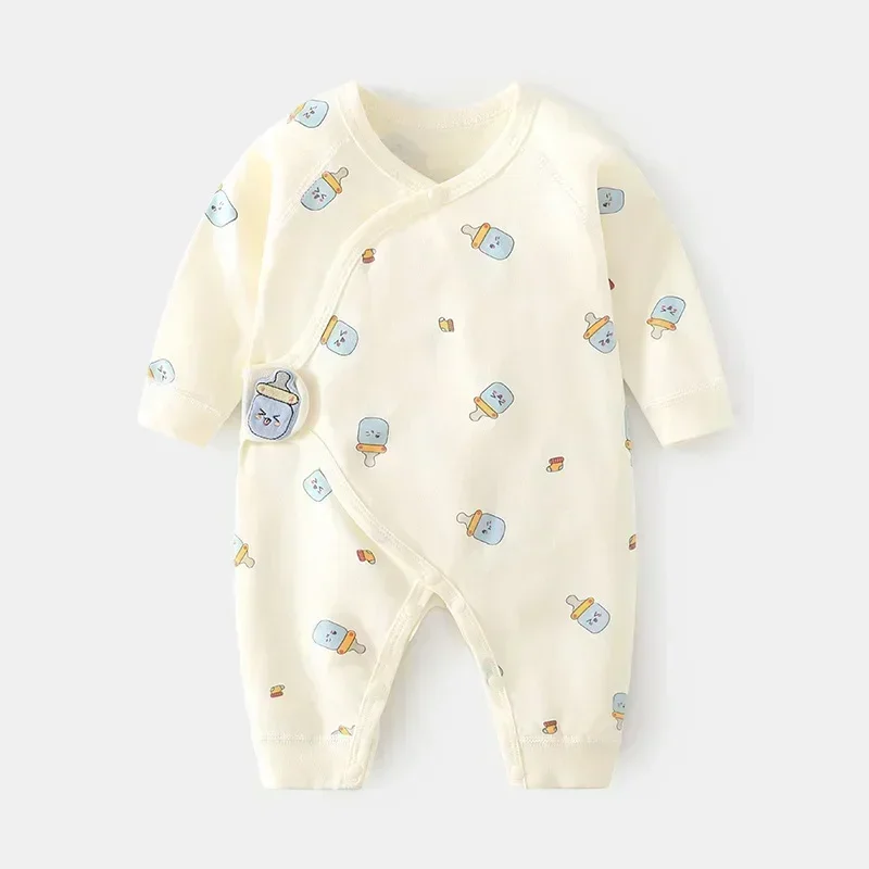 

0-6M Newborn Baby Girl Boy Romper Cotton Print Infant Jumpsuit Casual Newborn Clothes For Girls Boys Spring Autumn Clothing New