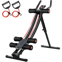 Fitness Core & Abdominal Trainers AB Workout Machine Home Gym Strength Training Ab Cruncher Foldable Fitness Equipment,4 levels