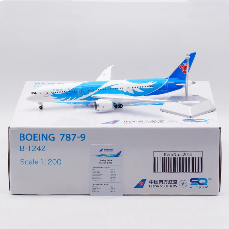 L2012 Alloy Collectible Plane Gift SQ Wings 1:200 CHINA SOUTHERN 