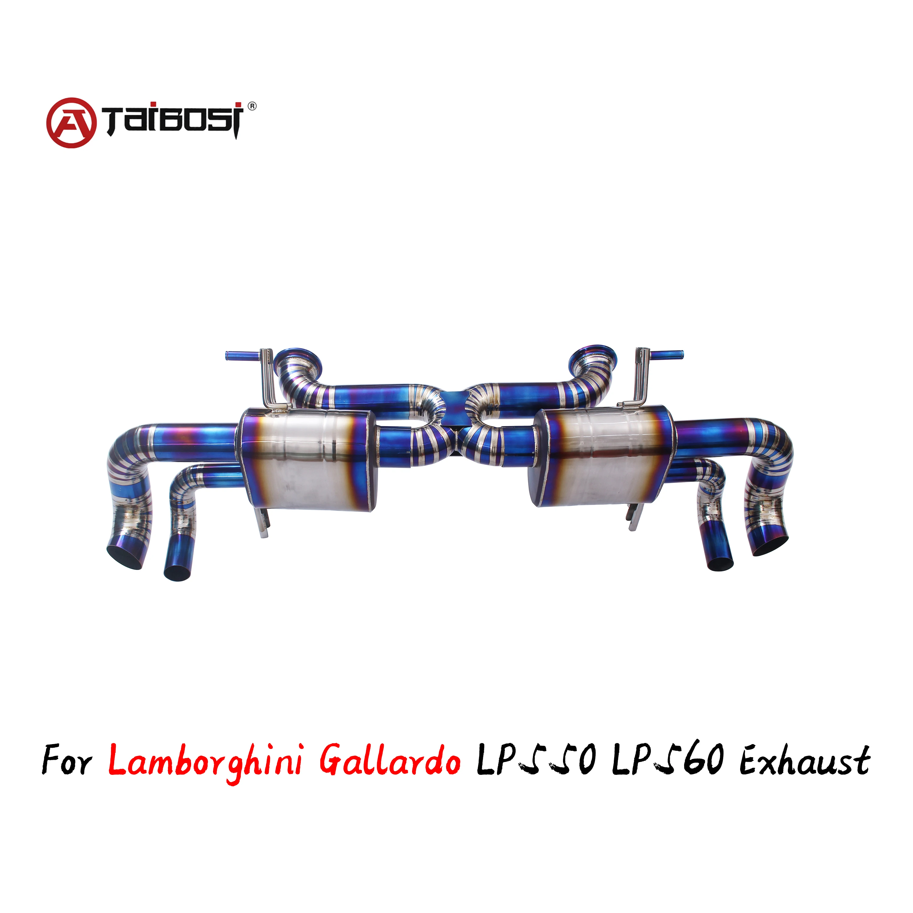 For Lamborghini Gallardo LP550 LP560 5.2L Exhaust Catback Pipe Taibosi Performance Electric Valve Car Muffler Cutout Accessories