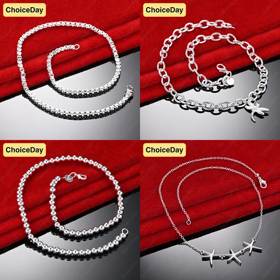 

ChoiceDay 925 Sterling Silver Exquisite Dragonfly Star Pendant Necklace Women Gift Jewelry Accessories Wedding Party