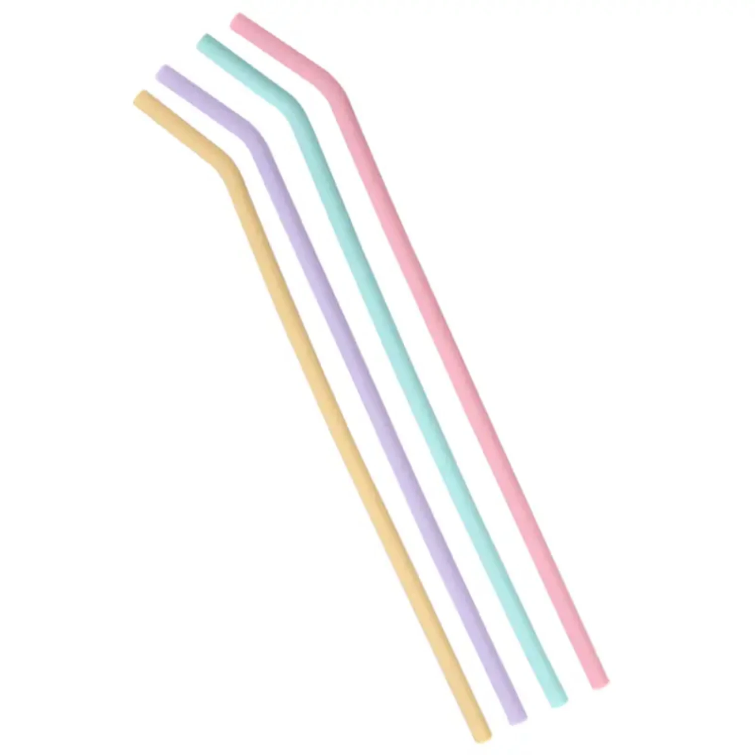 

4pcs Environmentally Friendly Food Grade Silicone Straw Set