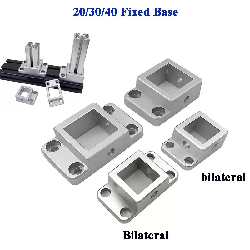 1pc 2020/3030/4040 Aluminum Profile Fixed Base Connecting Block Support Foot Flange Anchor Base Square Anchor Foot 3D DIY  