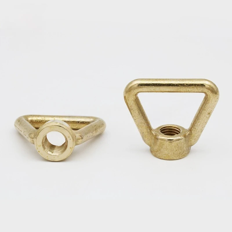 1pcs M12 M16 M20 M24 Brass Triangle Lifting Eye Nut Trapezoid Thread Rings Fit For Handle Bolts