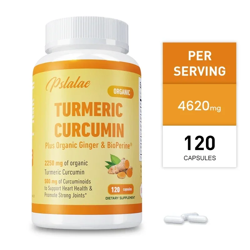 

Капсулы с куркумой из куркумы — 95% изгиб и биопропилена — улучшает гибкость суставов, улучшает пищеварение, антиоксидантная добавка