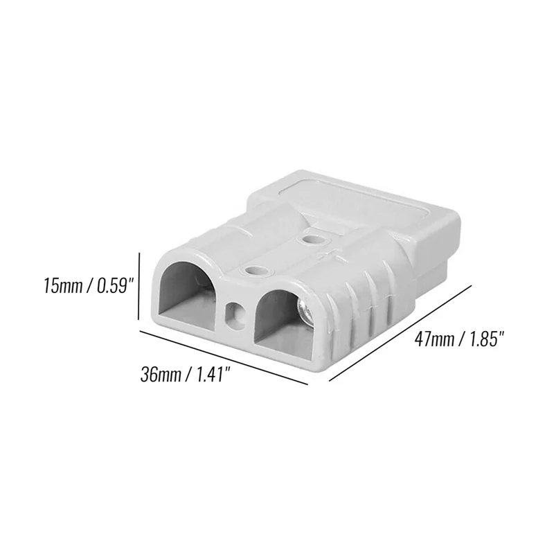 50A 12-24V 6AWG bipolar, with copper contact power connector,  for Anderson style plug connector DC power tool