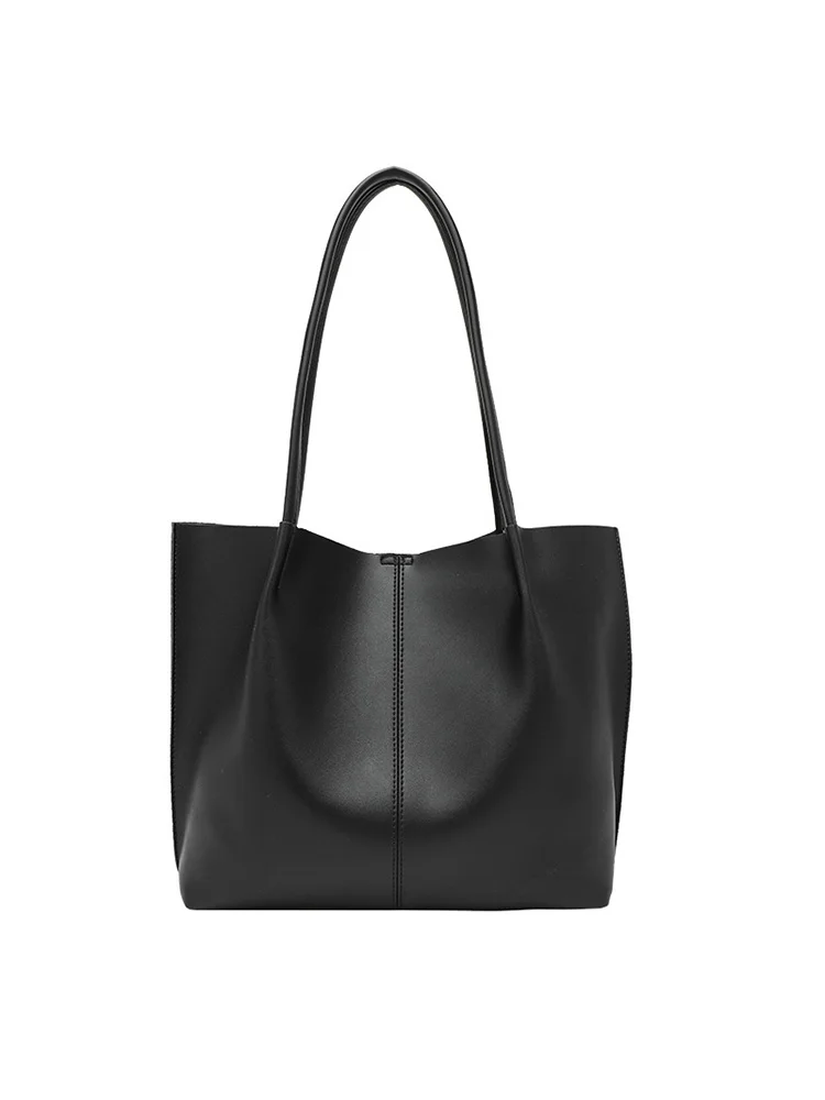 Grote handtas voor dames Trendy en retro draagtas Effen kleur draagtassen Handheld boodschappentassen bolsos mujer