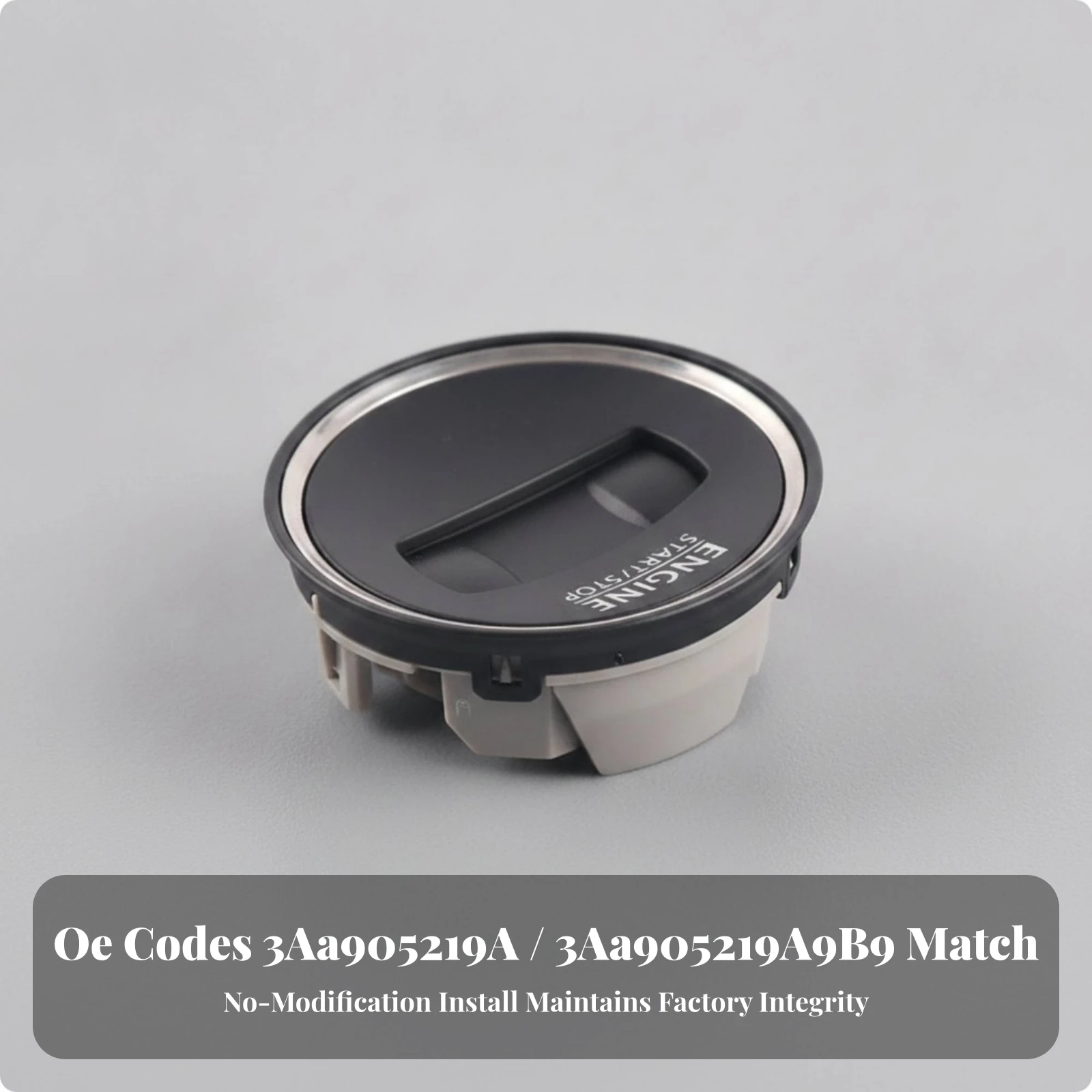 Engine on/off Button Cover Self-Adhesive Ignition Button Cover Car Accessory Protective High Gloss for DIY Mechanics, Dashboard