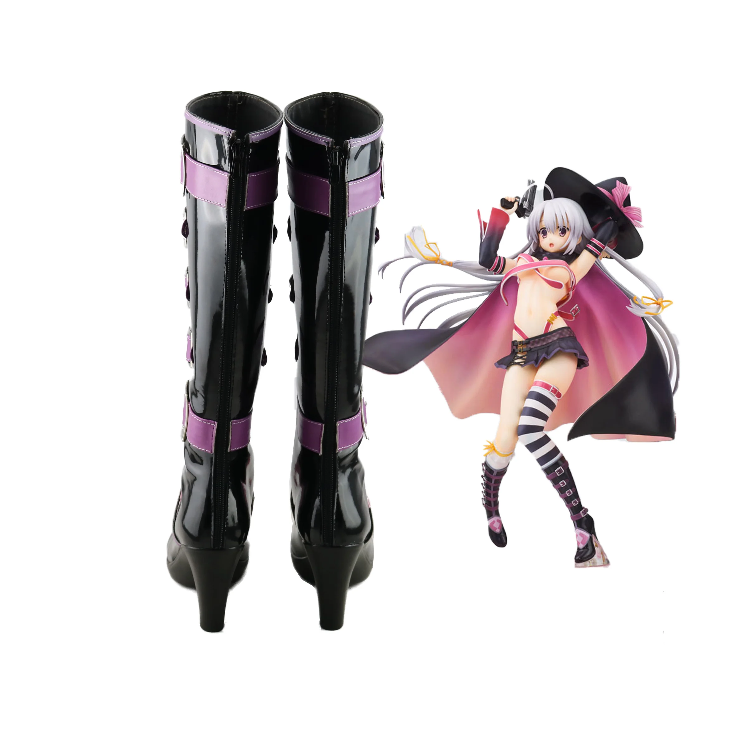 Ayachi neinei Cosplay chaussures bottes Anime sabot de la sorcière jeu de rôle bottes en Faux cuir pour les femmes