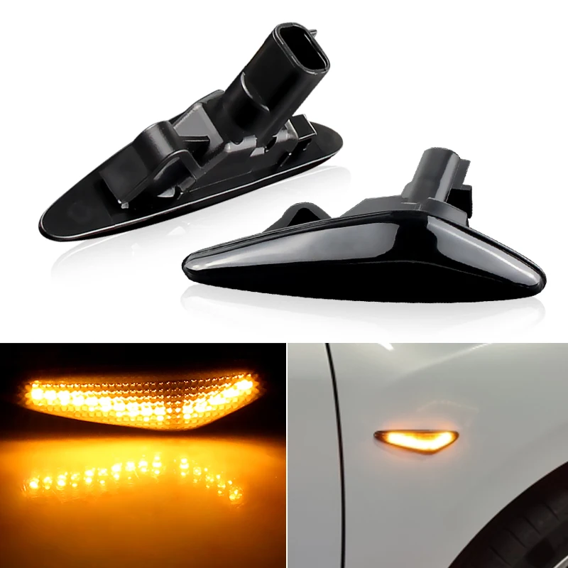 2Pcs LED Car Turn Signal Lights For Mazda 5 CW 6 GH MX-5 ND RX-8 Car Side Marker Lights For Fiat 124 Spider Abarth