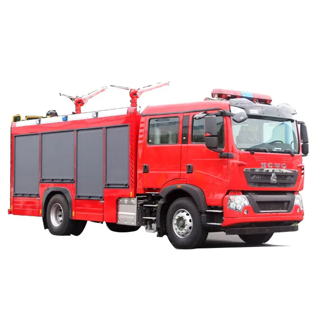 Sinotruk Howo 8 TON Fire Truck with 4*2 Drive New Fuel Powerful Rescue Action and Water Tank Capacity